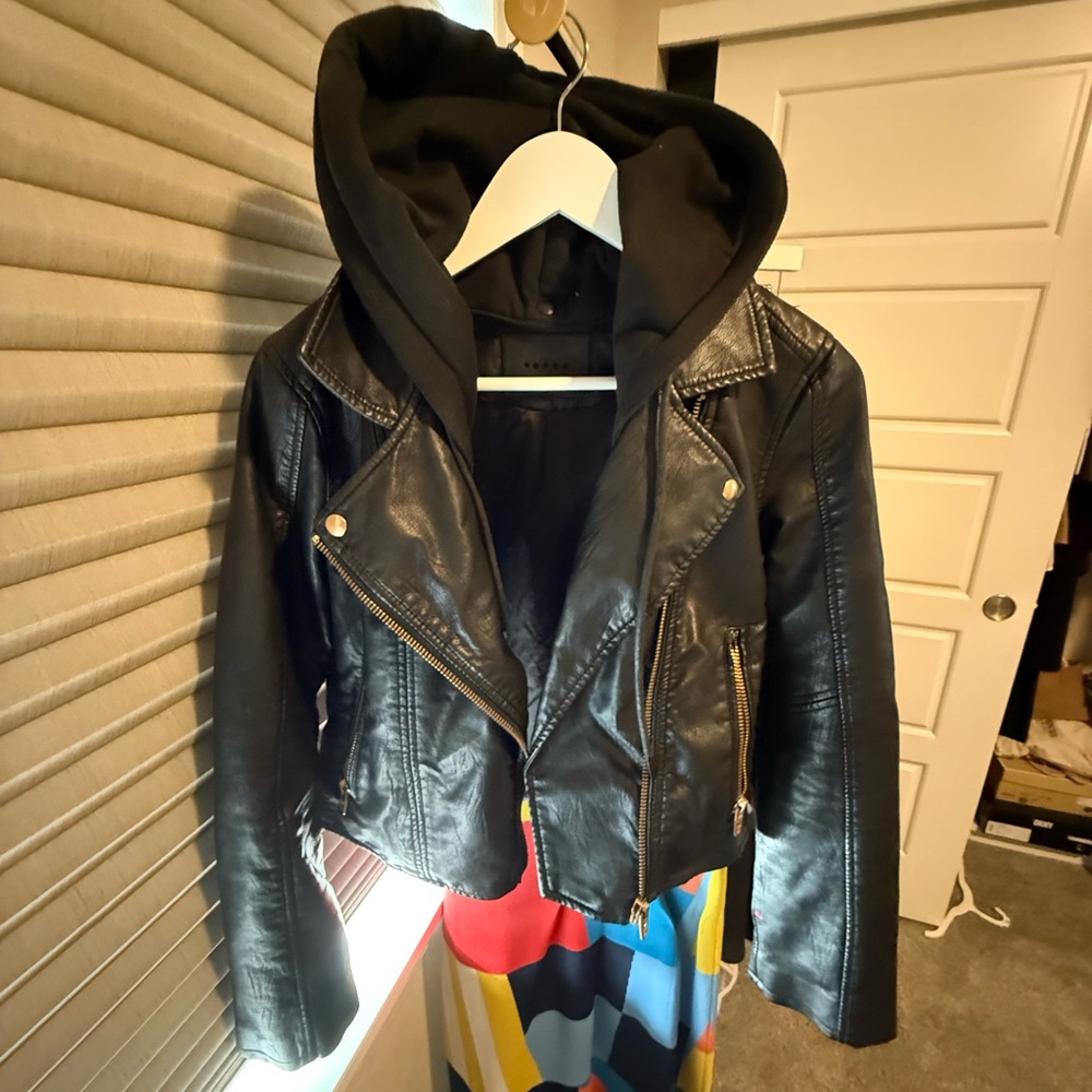 Blank NYC Black Faux Leather Jacket